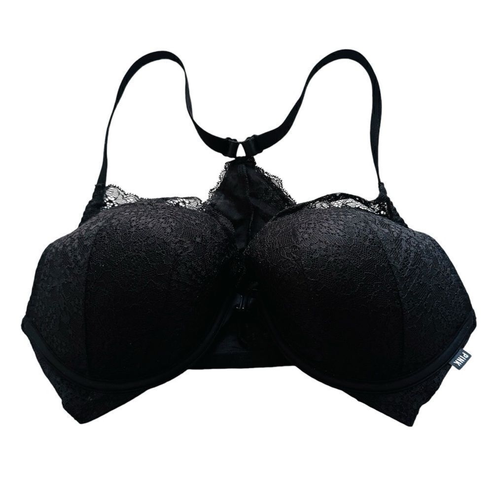 PINK By Victoria's Secret Date Push Up Pigeonnant Rendez-vous Lace Bra 34DD